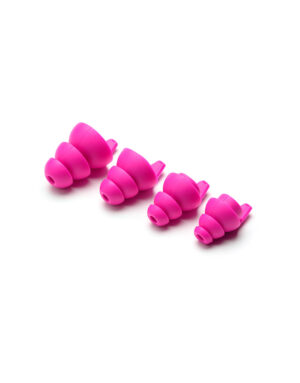 Neon Pink Earplug Sleeves - All Sizes