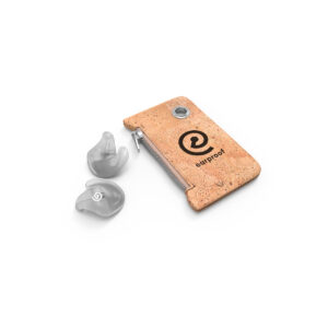 Earproof Natural Cork Earplugs Pouch with Keyhole